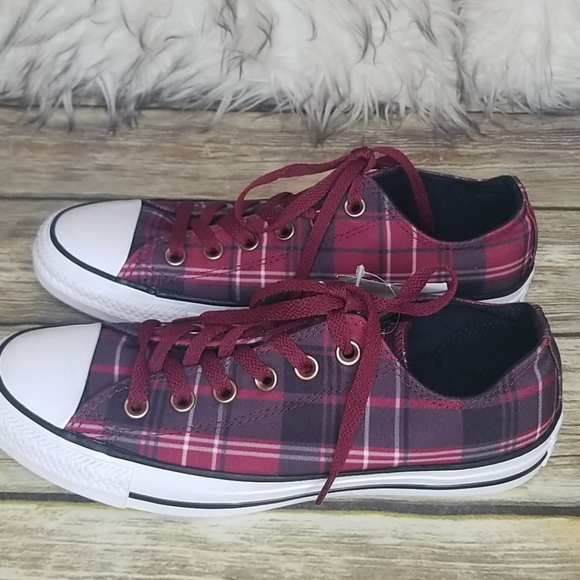 Converse Shoes - CONVERSE All Star Plaid Sneakers NWT size 8